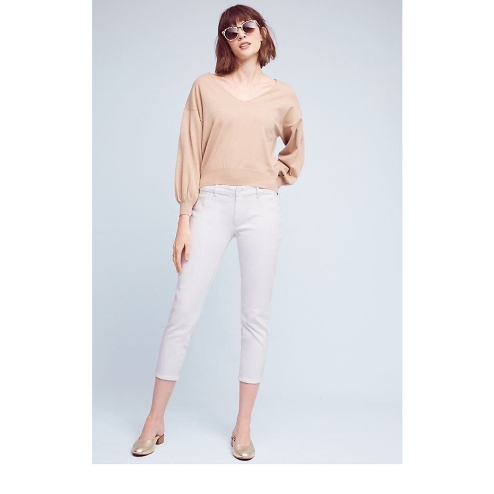 DL1961 White Porcelain Petite Boyfriend Davis Size 32